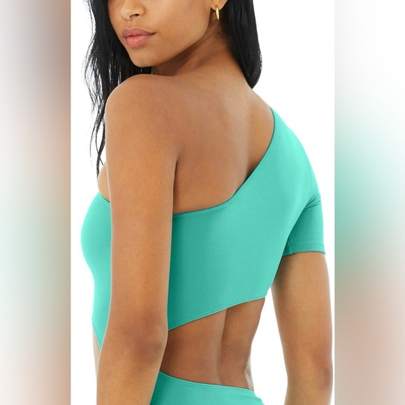 NWT ALO Body Wave Cut Out One Piece Ocean Teal Size XXS - Picture 3 of 11